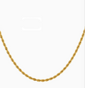 Elegant 18K Gold Plated Twist Necklace