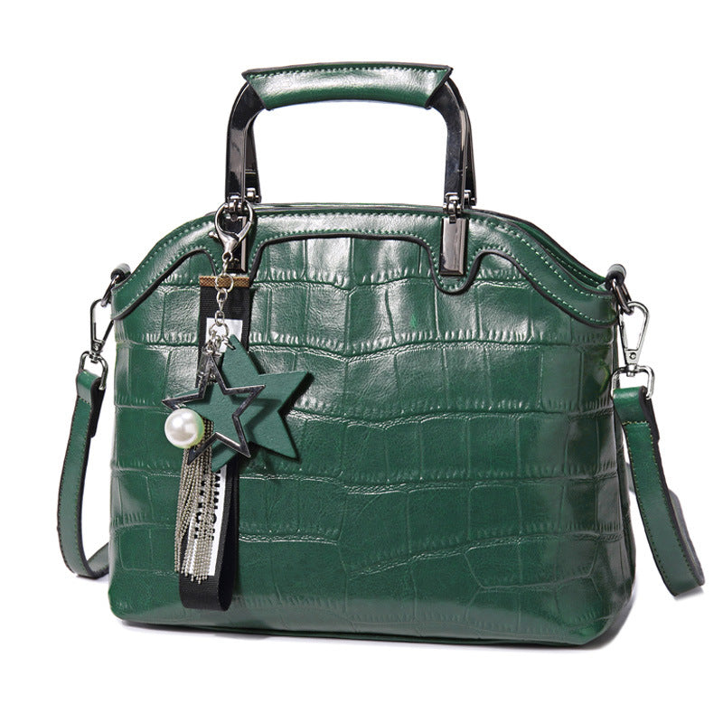 Chic Crocodile Dual-Strap Backpack
