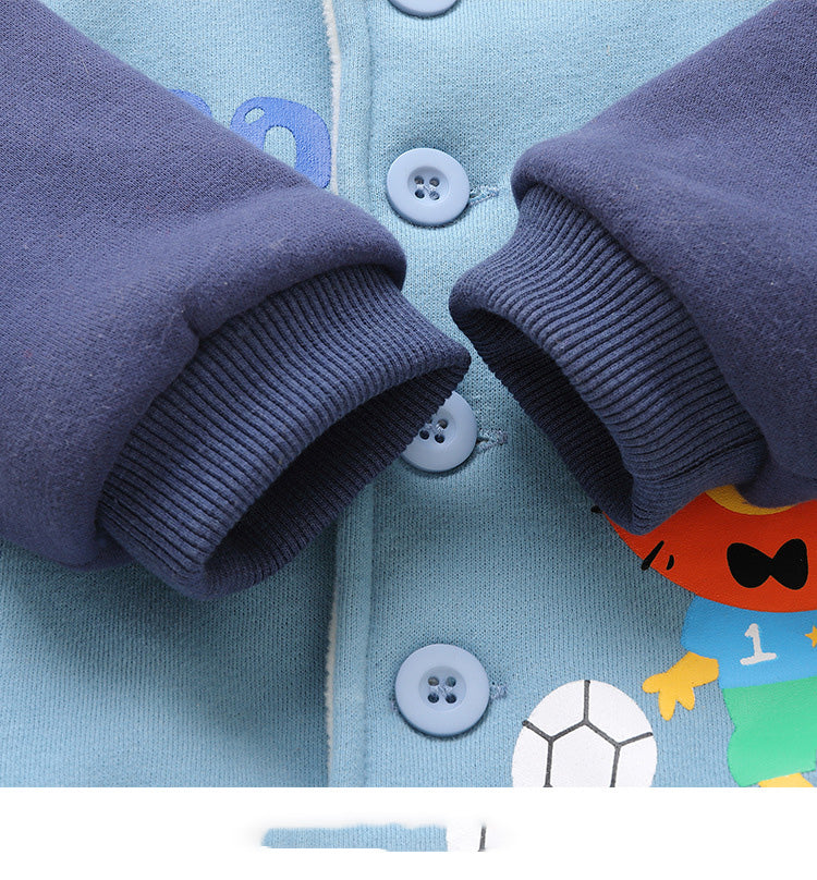 Unisex Baby Fleece Hooded Winter Jacket