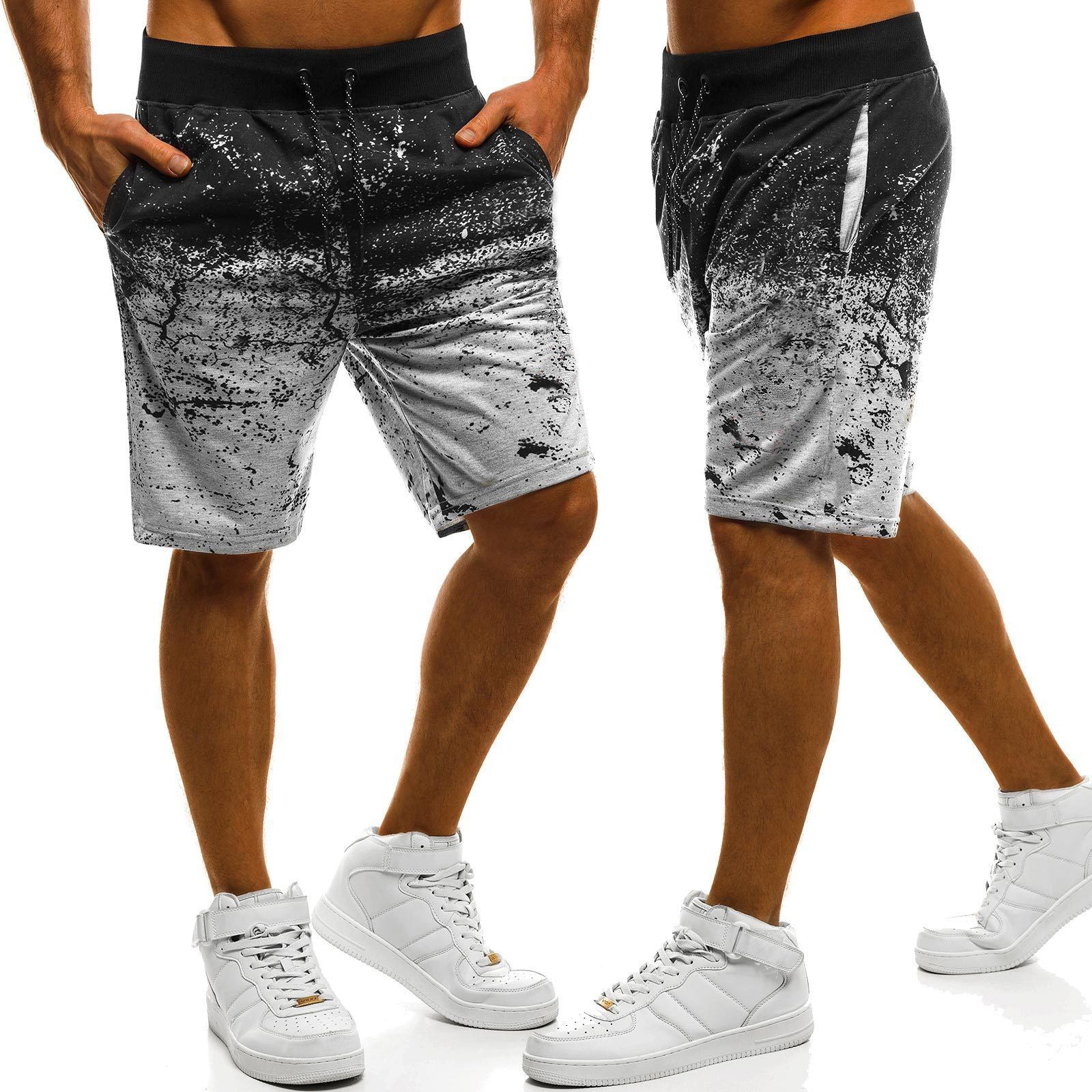 Solid Stretch Casual Shorts