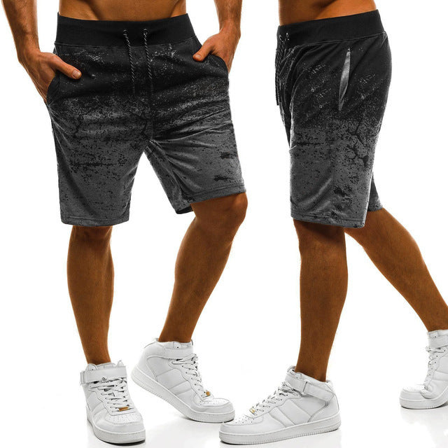 Solid Stretch Casual Shorts