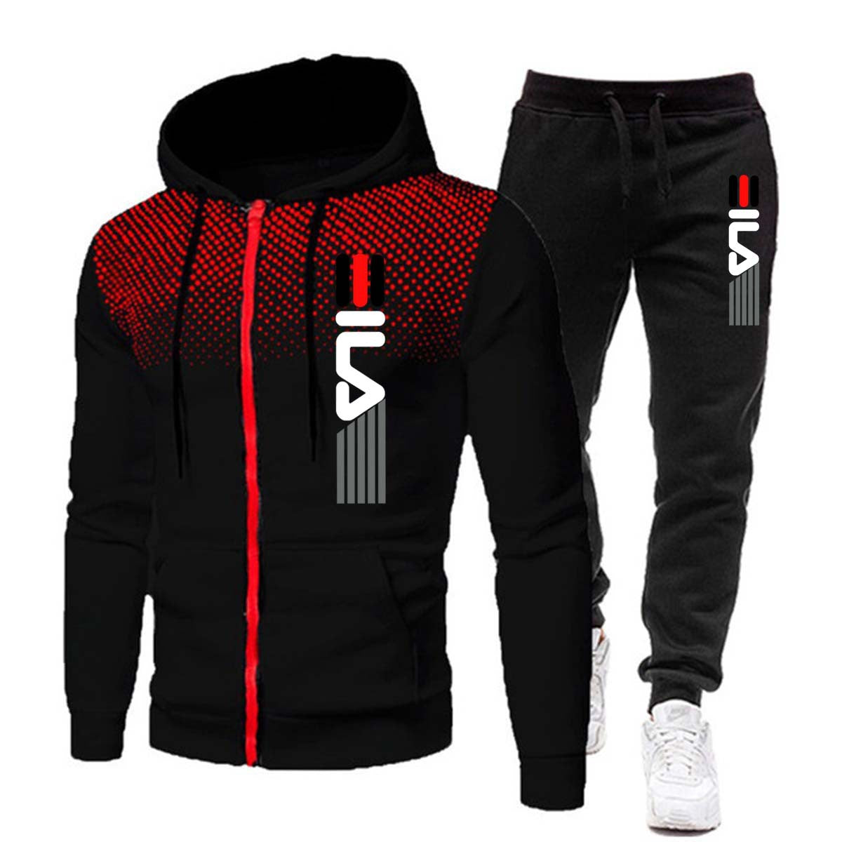 2023 Men's Autumn Fleece Tracksuit Set