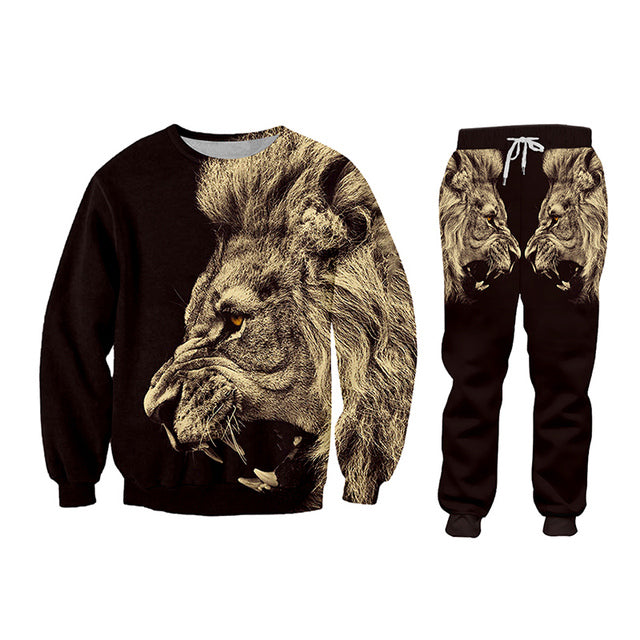 Men's Hooded Casual Tracksuit Set