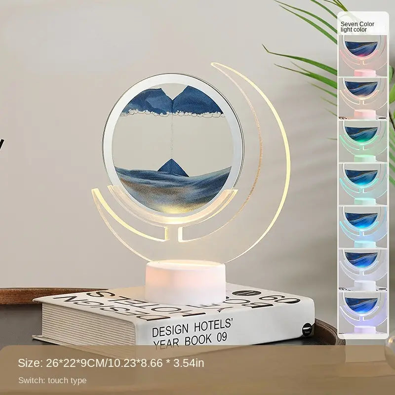 3D Lunar Sand Art Light