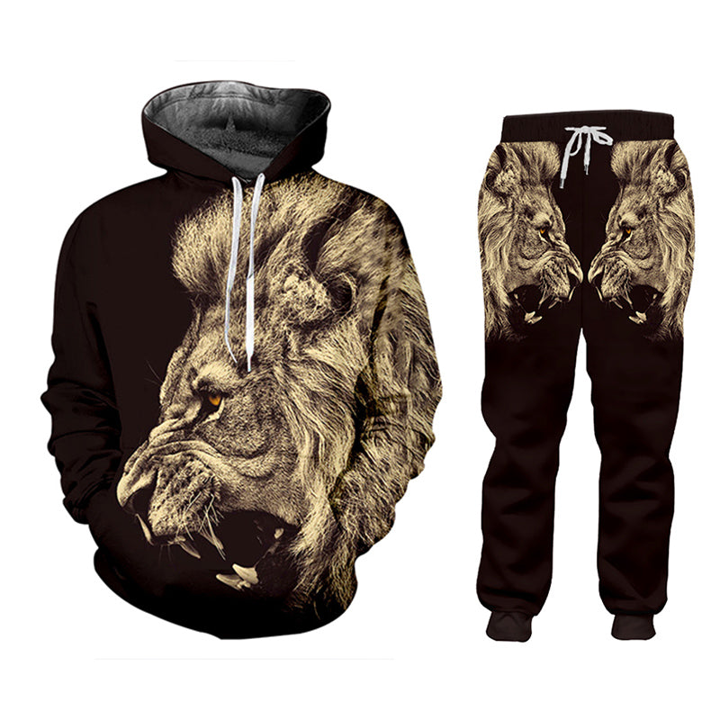 Men's Hooded Casual Tracksuit Set