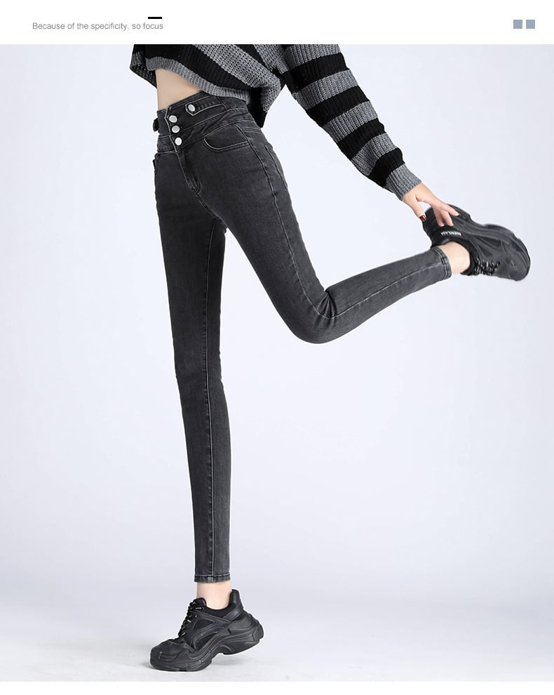 Spring Chic High-Rise Skinny Jeans