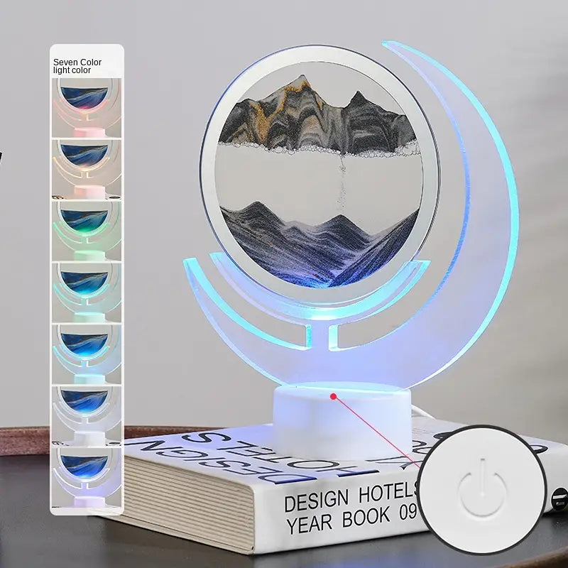 3D Lunar Sand Art Light