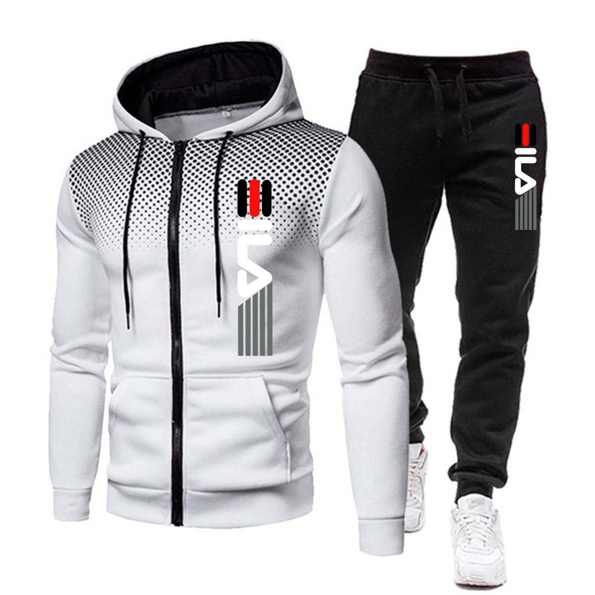 2023 Men's Autumn Fleece Tracksuit Set