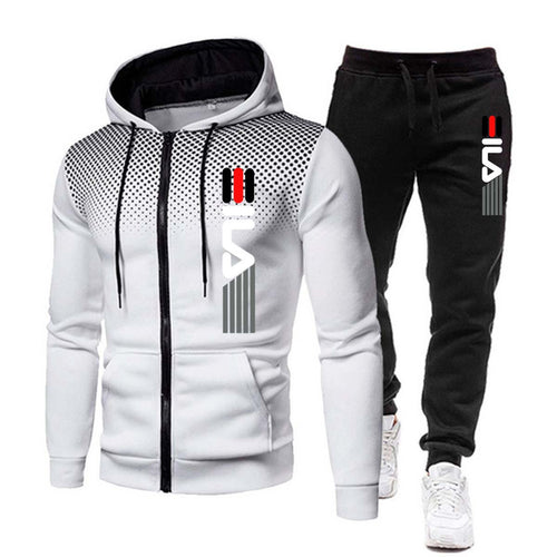 2023 Men's Autumn Fleece Tracksuit Set