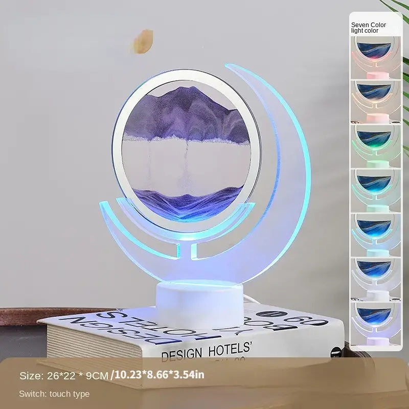 3D Lunar Sand Art Light