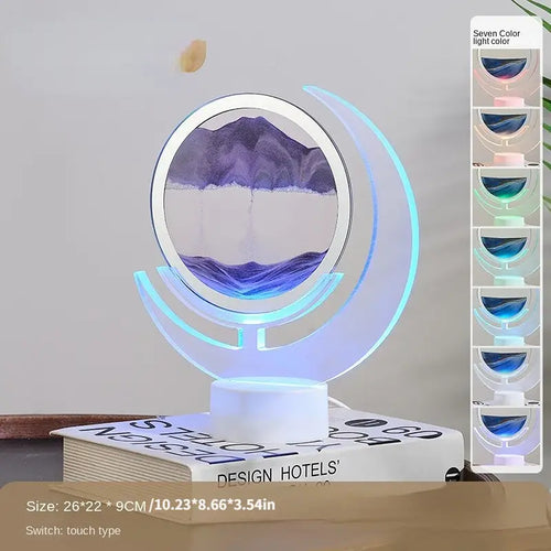 3D Lunar Sand Art Light
