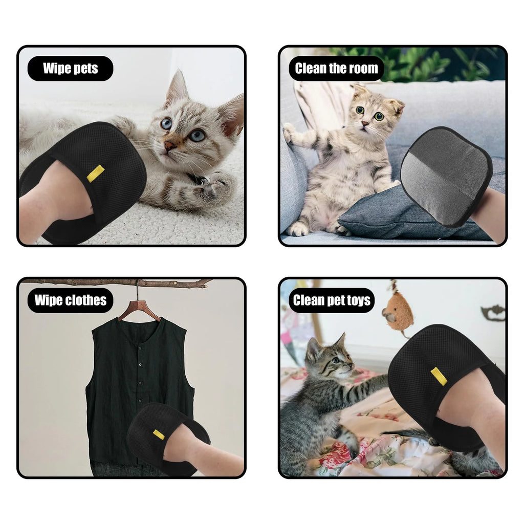Gant de brossage anti-poils