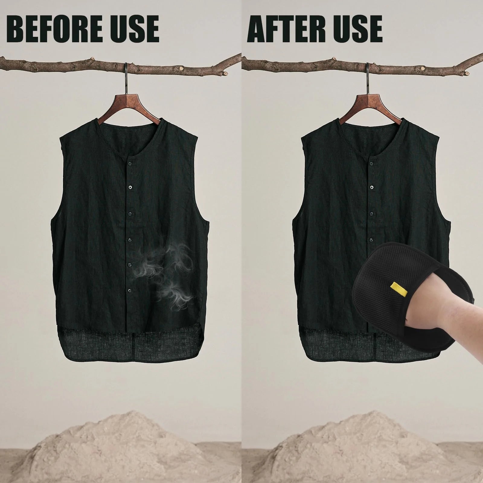 Gant de brossage anti-poils