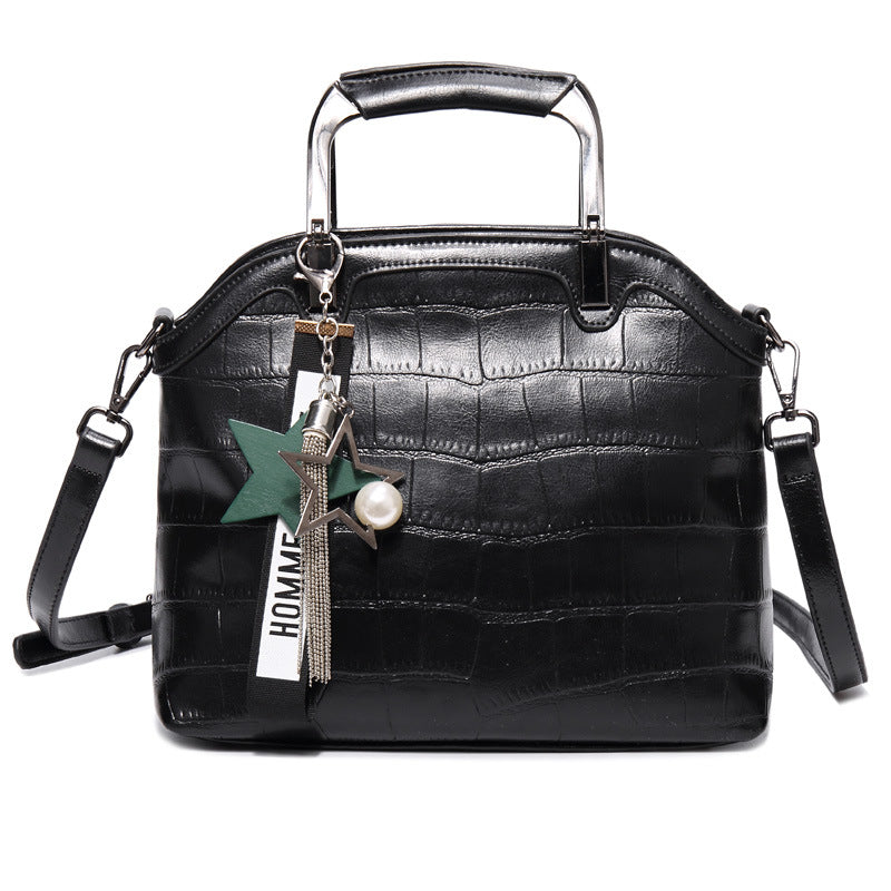 Chic Crocodile Dual-Strap Backpack