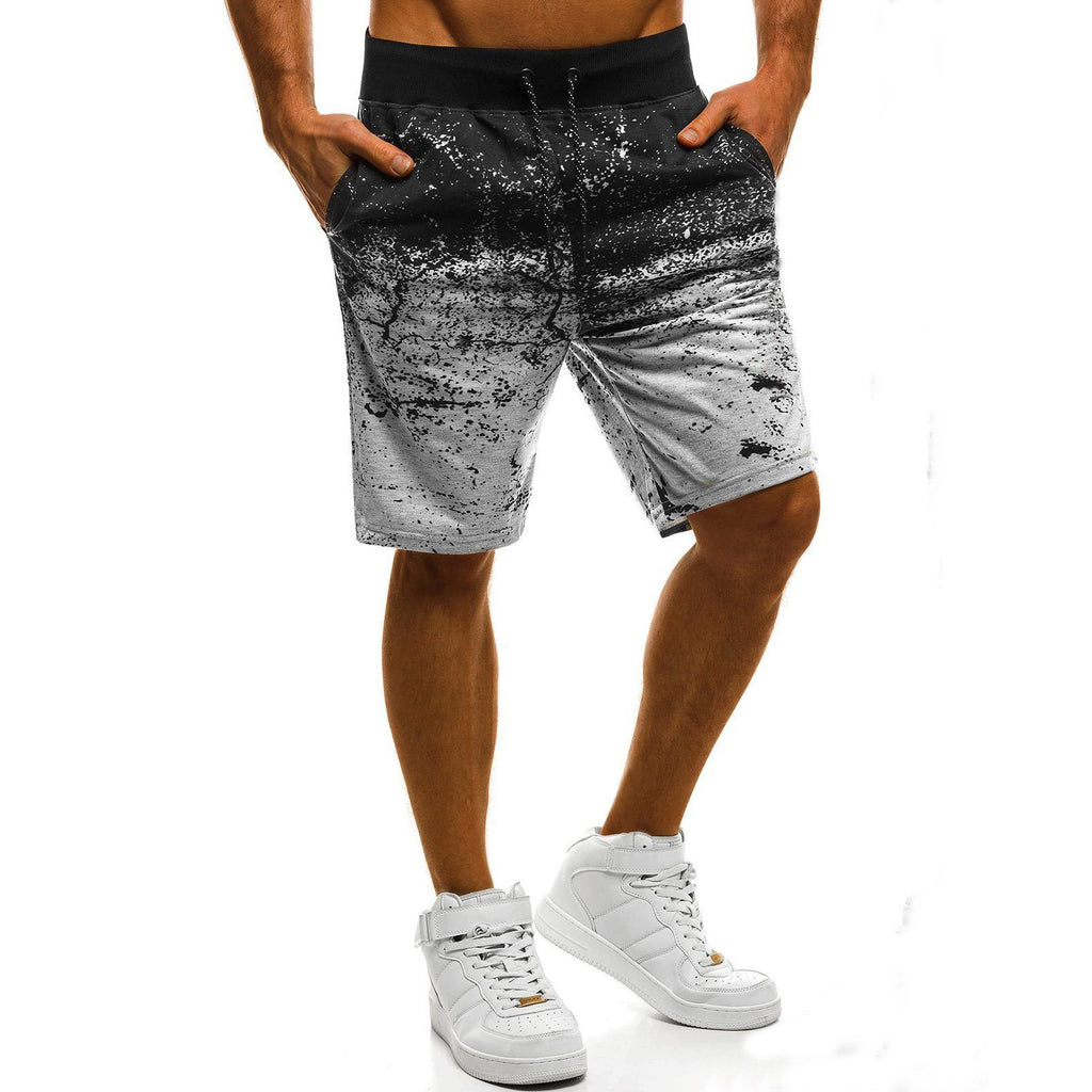 Solid Stretch Casual Shorts