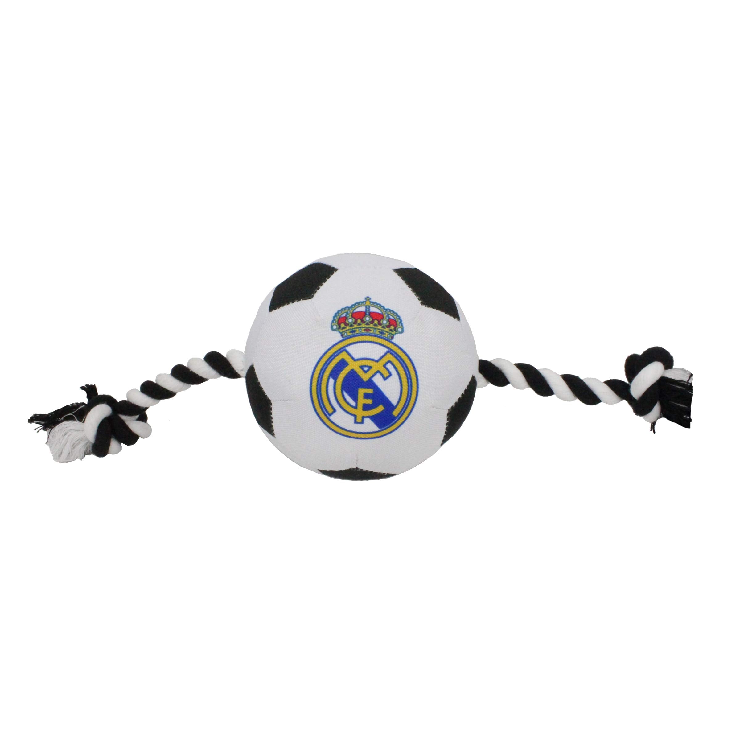Real Madrid MLS Soccer Rope Dog Toy with Squeaker