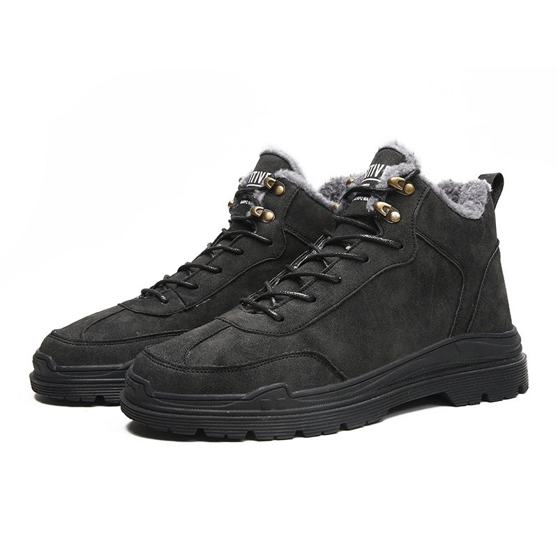 Winter Chic Fleece-Lined Martin Boots