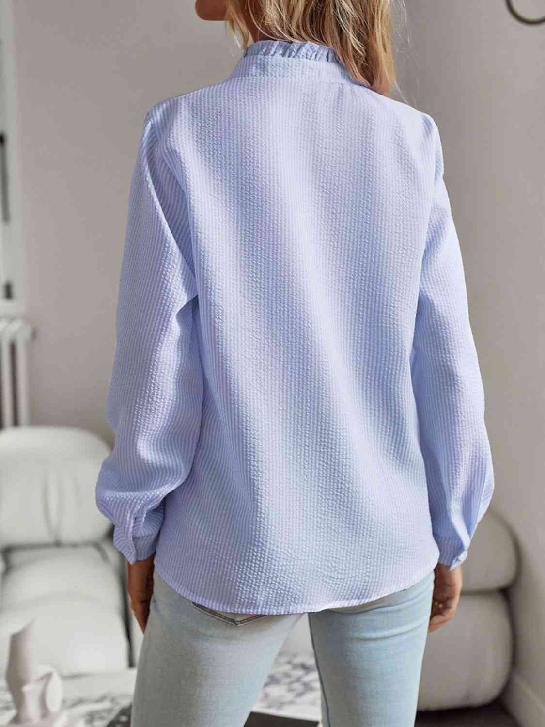 Chic Ruffle Sleeve Top