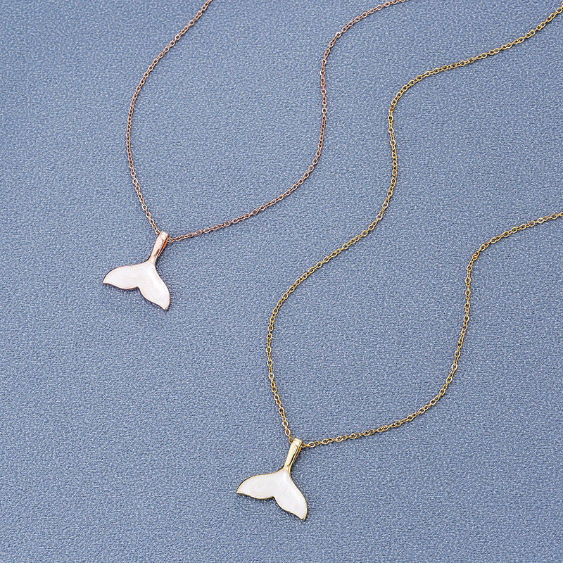Chic Stainless Steel Mermaid Tail Necklace