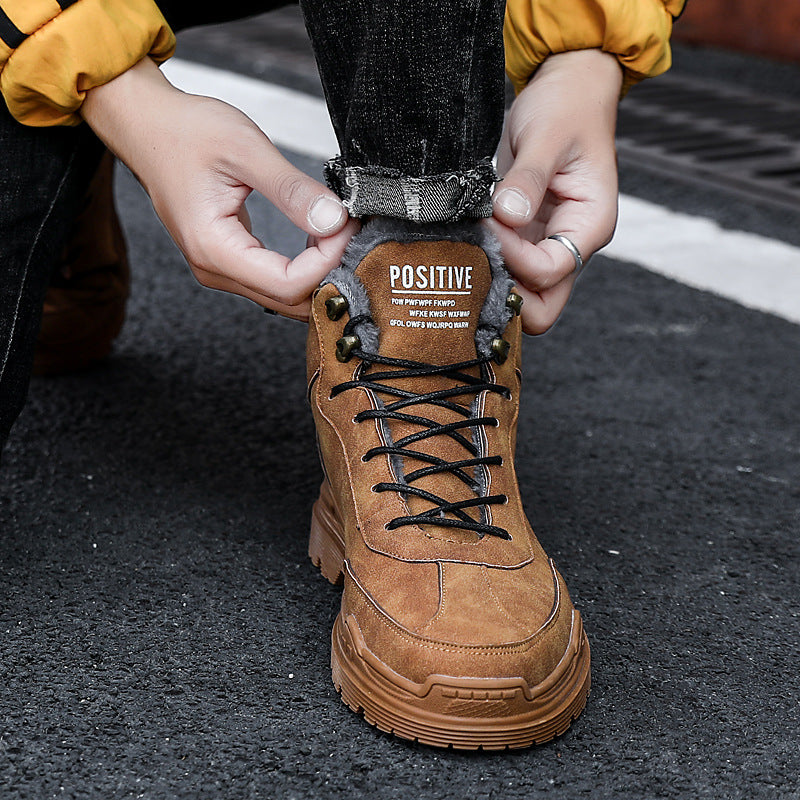 Winter Chic Fleece-Lined Martin Boots