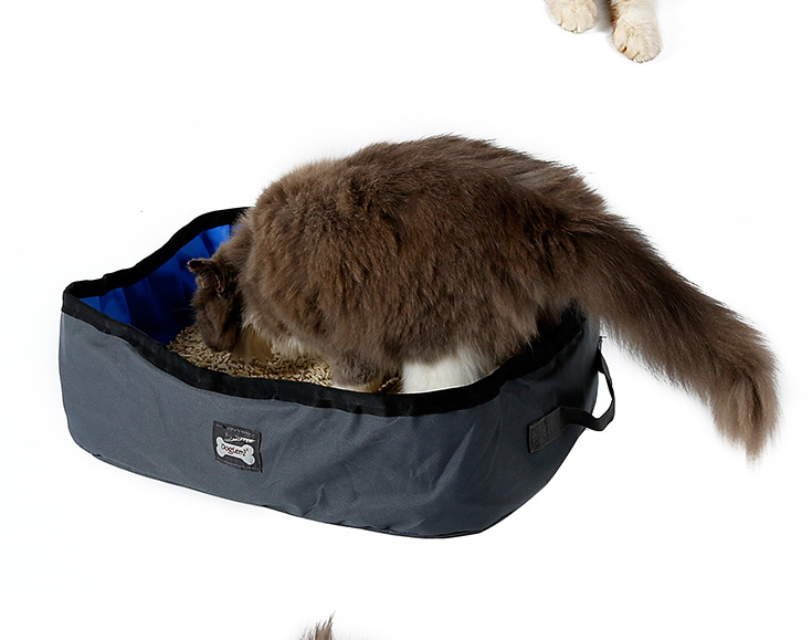 Travel-Friendly Folding Cat Litter Box